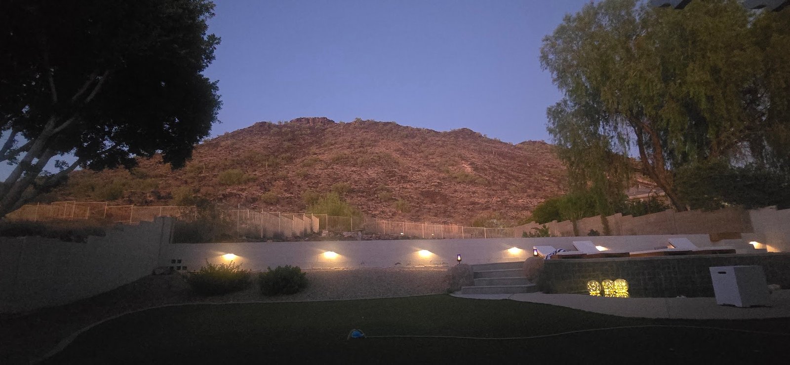 backyard night